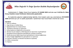 5. . Olağan Genel Kurul Toplantısı 