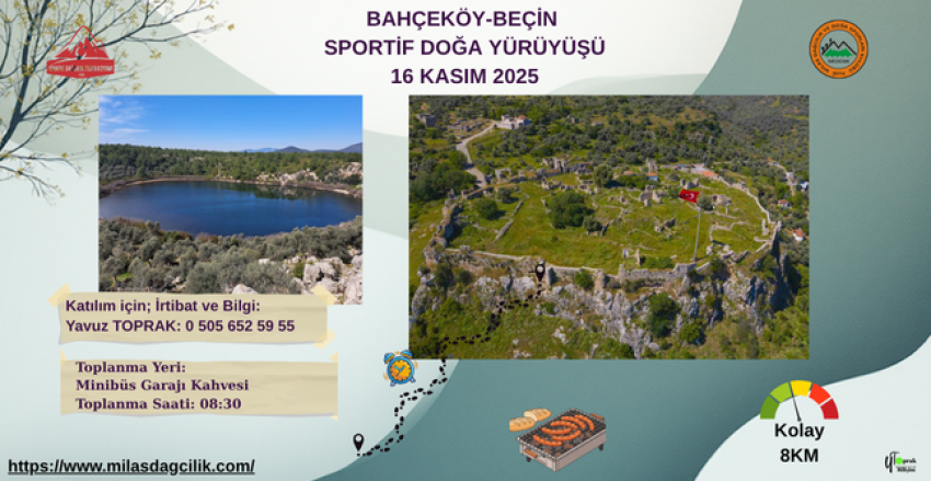BAHÇEKÖY-BEÇİN SPORTİF DOĞA YÜRÜYÜŞÜ