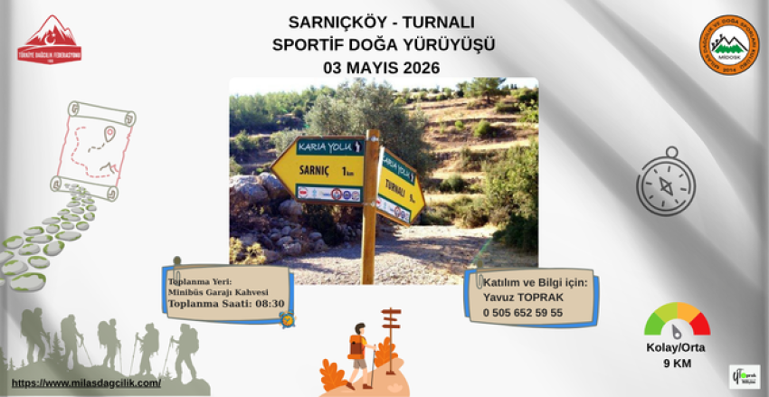 SARNIÇKÖY-TURNALI SPORTİF DOĞA YÜRÜYÜŞÜ