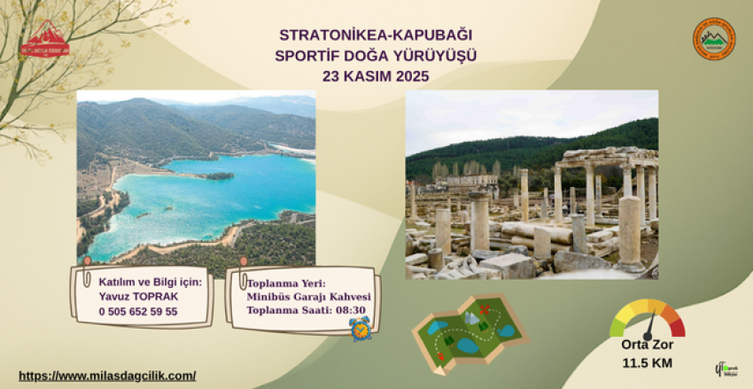STRATONİKEA-KAPUBAĞI SPORTİF DOĞA YÜRÜYÜŞÜ