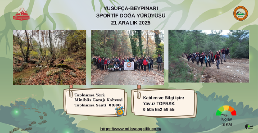 YUSUFÇA-BEYPINARI SPORTİF DOĞA YÜRÜYÜŞÜ