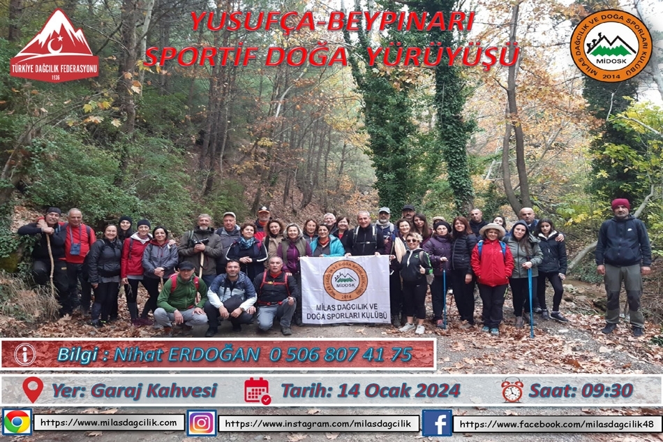 YUSUFÇA-BEYPINARI SPORTİF DOĞA YÜRÜYÜŞÜ