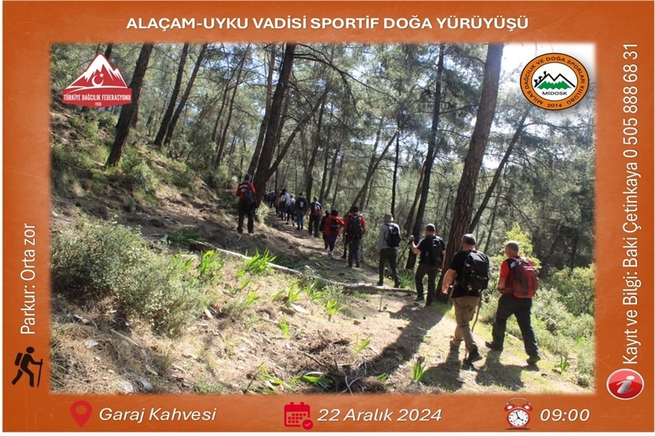 Alaçam-Uyku Vadisi Sportif Doğa Yürüyüşü
