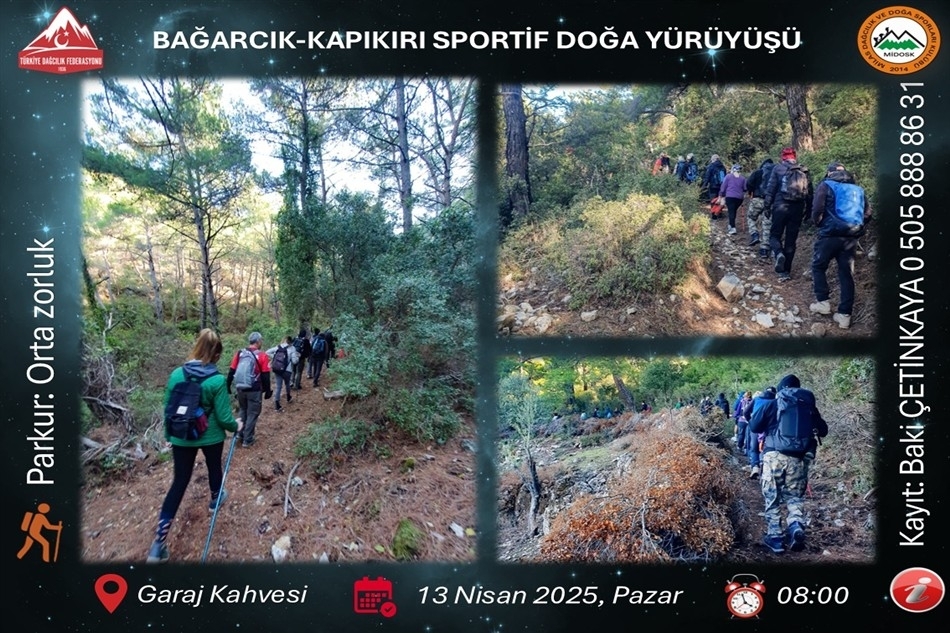 BAĞARCIK KAPIKIRI SPORTİF DOĞA YÜRÜYÜŞÜ