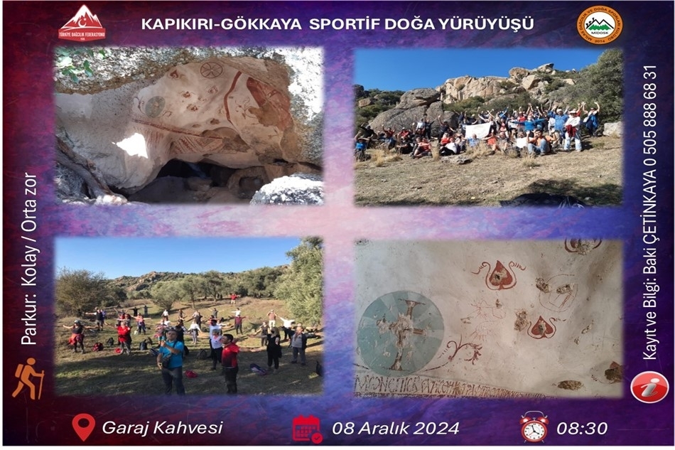 Kapıkırı-Gökkaya Mağarası Sportif Doğa Yürüyüşü
