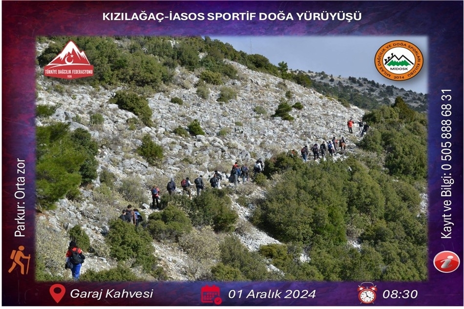 Kızılağaç-İasos Sportif Doğa Yürüyüşü