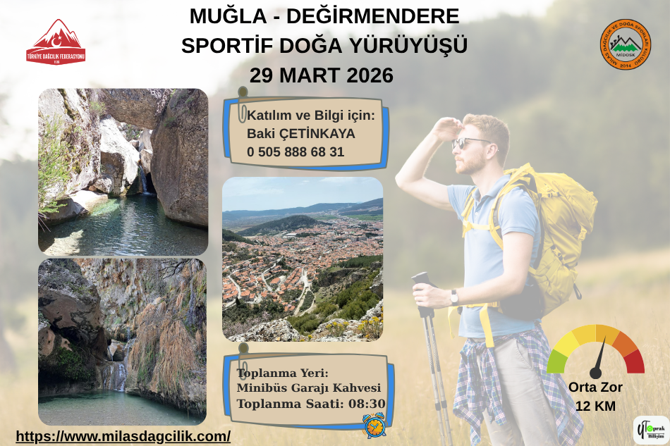 MUĞLA - DEĞİRMENDERE SPORTİF DOĞA YÜRÜYÜŞÜ