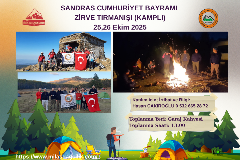 SANDRAS - ÇİÇEKBABA KAMP VE ZİRVE TIRMANIŞI (CUMHURİYET TIRMANIŞI)