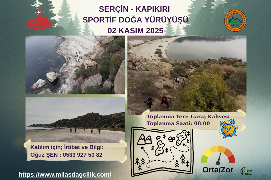 SERÇİN - KAPIKIRI SPORTİF DOĞA YÜRÜYÜŞÜ