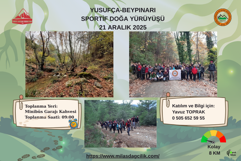 YUSUFÇA-BEYPINARI SPORTİF DOĞA YÜRÜYÜŞÜ